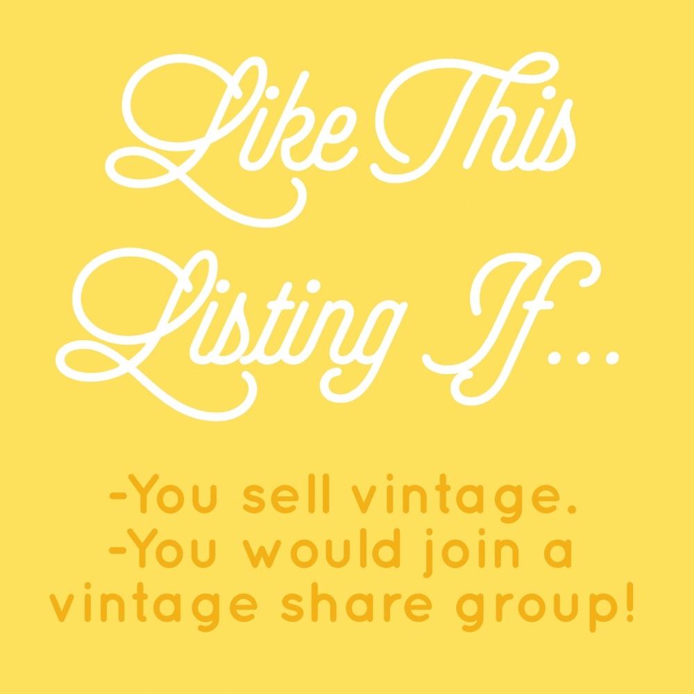 VINTAGE SELLER SHARE GROUP!